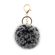 Cute Faux Fur Fluffy Fuzzy Pom Pom Keychain